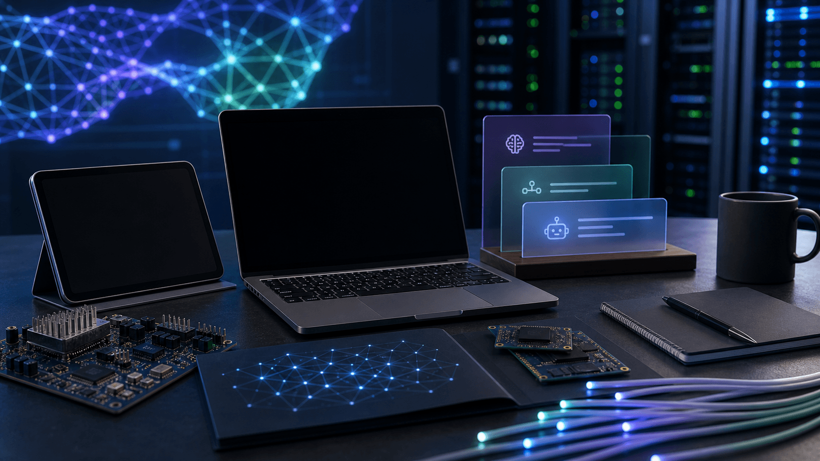 Unbranded AI developer workstation and cloud infrastructure for AI agents and platform news
